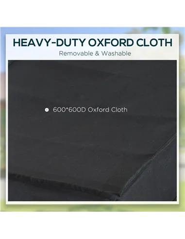 HOMCOM Two-Wheel Bicycle Large Cargo Wagon Trailer Oxford Fabric, Folding Storage, & Removable Cover, Red&Black