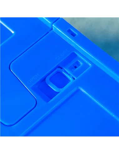 HOMCOM Steel Trailer for Bike, Bicycle Cargo Trailer with 65L Foldable Storage Box and Safe Reflectors, Max Load 40KG, Blue