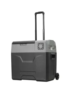 HOMCOM Car Refrigerator, Portable 12/24V 50 Litre Compressor Fridge Freezer, Electric Cooler Box for Camping, Travel, Picnic, Do
