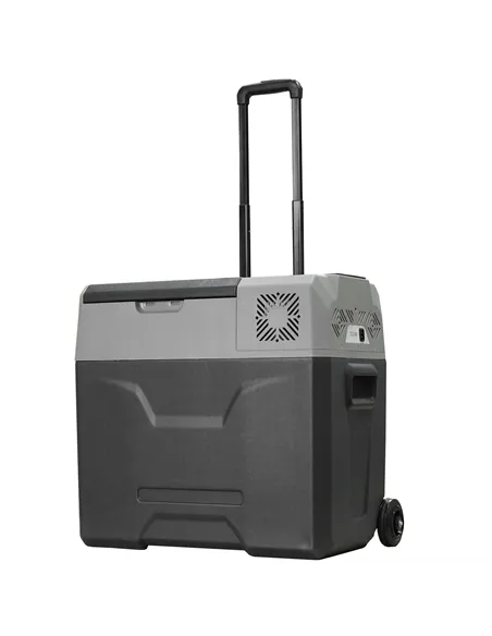 HOMCOM Car Refrigerator, Portable 12/24V 50 Litre Compressor Fridge Freezer, Electric Cooler Box for Camping, Travel, Picnic, Do