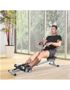 HOMCOM Rowing Machine Cardio Rower Workout Fitness Body Tonner Home Gym Training 2