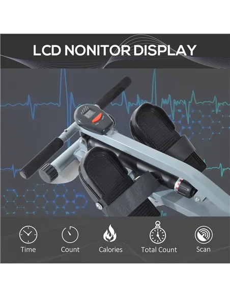 HOMCOM Rowing Machine Cardio Rower Workout Fitness Body Tonner Home Gym Training