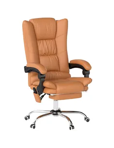 Vinsetto High Back Vibration Massage Office Chair, Heated Reclining PU Leather Computer Chair with 135° Reclining Back and Footr