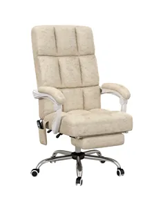 Vinsetto Massage Office Chair, Ergonomic Desk Chair, Comfy Work Study Chair with Heat, Padded Seat, 135° Reclining Back and Foot