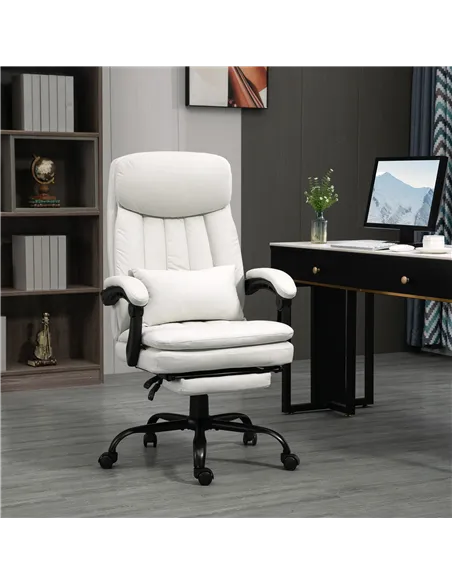 Vinsetto Office Chair, Ergonomic Desk Chair with 6-Point Vibration Massage and Lumbar Heating, Computer Chair with Lumbar Suppor