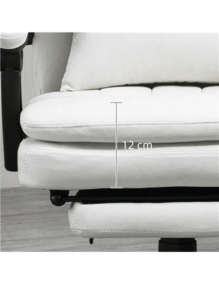 Vinsetto Office Chair, Ergonomic Desk Chair with 6-Point Vibration Massage and Lumbar Heating, Computer Chair with Lumbar Suppor