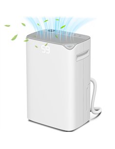 HOMCOM 20L/Day Dehumidifier, with Filter - White