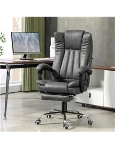 Vinsetto Six-Point Massage Chair, with Heat and Footrest - Dark Grey 2