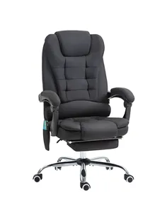 Vinsetto Six-Point Massage and Heated Office Chair - Black