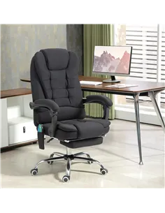 Vinsetto Six-Point Massage and Heated Office Chair - Black 2