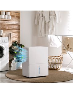 HOMCOM 30L Clothes Dryer Dehumidifier - White 2