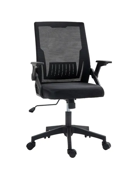 Vinsetto Office Chair, with Lumbar Support - Black