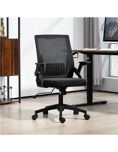 Vinsetto Office Chair, with Lumbar Support - Black