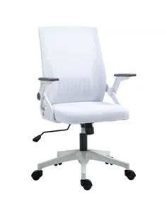 Vinsetto Office Chair, with Lumbar Support - White
