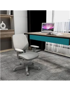 Vinsetto 44-56cm Mesh Back Office Chair - Grey 2