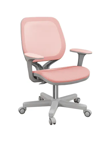 Vinsetto 44-56cm Mesh Back Office Chair - Pink
