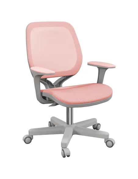 Vinsetto 44-56cm Mesh Back Office Chair - Pink