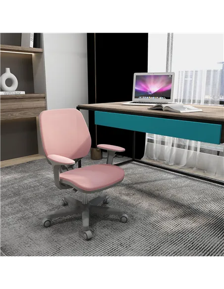 Vinsetto 44-56cm Mesh Back Office Chair - Pink