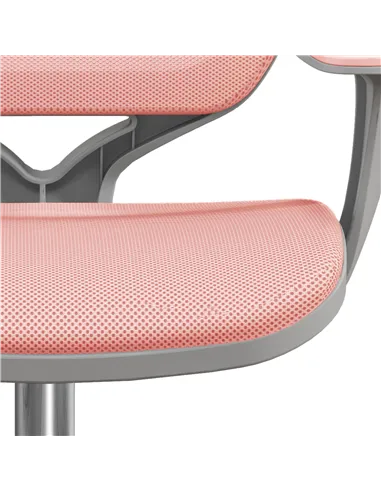 Vinsetto 44-56cm Mesh Back Office Chair - Pink