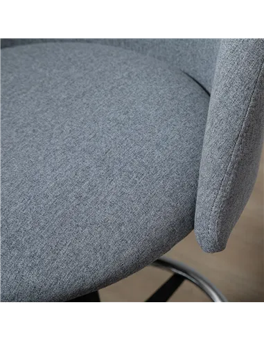 Vinsetto Ergonomic Drafting chair Adjustable Height w/ 5 Wheels Padded Seat Footrest 360° Swivel Freely Comfortable Versatile Us