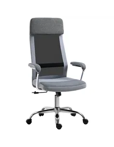 Vinsetto Office Chair, Ergonomic Desk Chair, High Back Computer Chair with Adjustable Height, Swivel Rolling Wheels, Mesh Back a