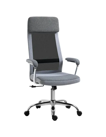 Vinsetto Office Chair, Ergonomic Desk Chair, High Back Computer Chair with Adjustable Height, Swivel Rolling Wheels, Mesh Back a