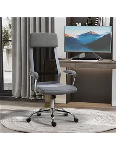 Vinsetto Office Chair, Ergonomic Desk Chair, High Back Computer Chair with Adjustable Height, Swivel Rolling Wheels, Mesh Back a 2