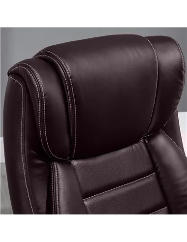 Vinsetto Office Chair with 6-Point Maaage, PU Desk Chair with Padded Seat and Armrest, Computer Chair with Tilt Function for Hom