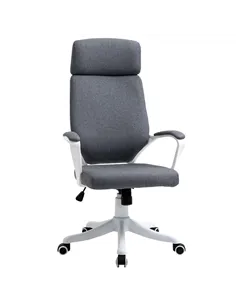 Vinsetto Office Chair, Ergonomic Desk Chair, High Back Study Chair with Headrest and Lumbar Back Support, Adjustable Height for 