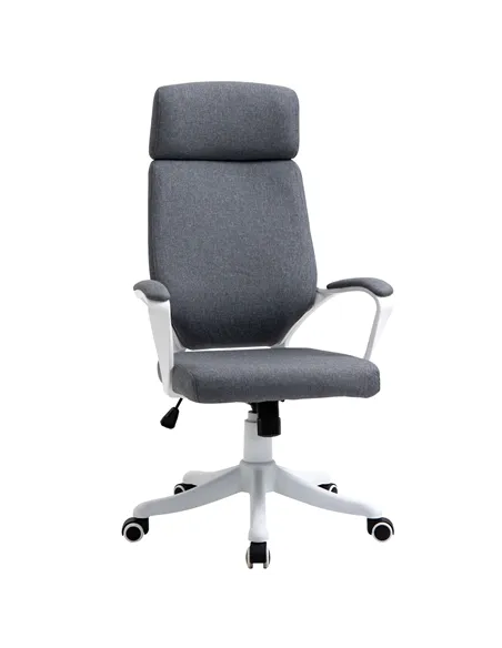 Vinsetto Office Chair, Ergonomic Desk Chair, High Back Study Chair with Headrest and Lumbar Back Support, Adjustable Height for 