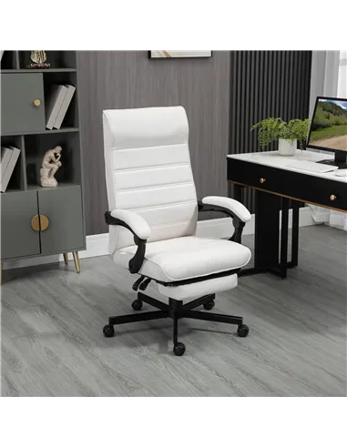 Vinsetto Office Chair, Computer Desk Chair, Fabric Swivel Chair with Adjustable Height and Rolling Wheels for Home Office Work S