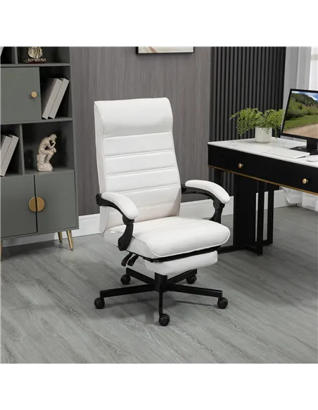 Vinsetto Office Chair, Computer Desk Chair, Fabric Swivel Chair with Adjustable Height and Rolling Wheels for Home Office Work S