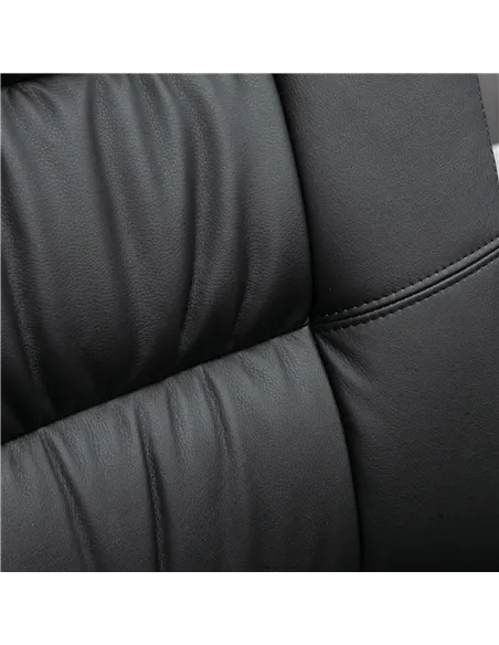 Vinsetto Office Chair, PU Leather Desk Chair with 13cm Soft Padded Seat and Backrest, Swivel Chair with Adjustable Height and Ro