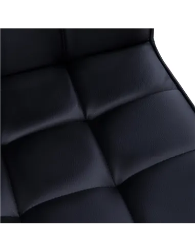 Vinsetto Office Chair, Makeup Vanity Chair, Mid Back Computer Chair, PU Leather Swivel Study Chair with Adjustable Height, Armre