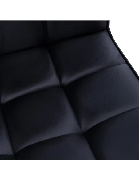 Vinsetto Office Chair, Makeup Vanity Chair, Mid Back Computer Chair, PU Leather Swivel Study Chair with Adjustable Height, Armre