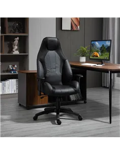 Vinsetto Racing Gaming Chair, Mesh & Faux Leather Computer Chair with High Back, Swivel Wheels, Adjustable Height and Armrest, B 2
