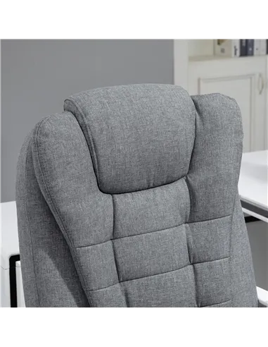 Vinsetto Heated 6 Points Vibration Massage Executive Office Chair Adjustable Swivel Ergonomic High Back Desk Chair Recliner with