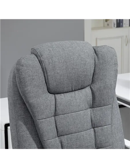 Vinsetto Heated 6 Points Vibration Massage Executive Office Chair Adjustable Swivel Ergonomic High Back Desk Chair Recliner with