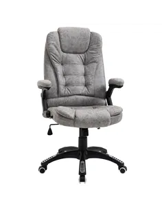 Vinsetto Ergonomic Office Chair Comfortable Desk Chair with Armrests Adjustable Height Reclining and Tilt Function Grey