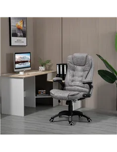 Vinsetto Ergonomic Office Chair Comfortable Desk Chair with Armrests Adjustable Height Reclining and Tilt Function Grey 2