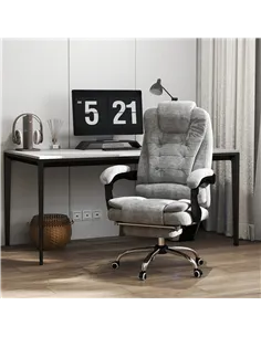 Vinsetto Heated 6 Points Vibration Massage Executive Office Chair Adjustable Swivel Ergonomic High Back Desk Chair Recliner with 2