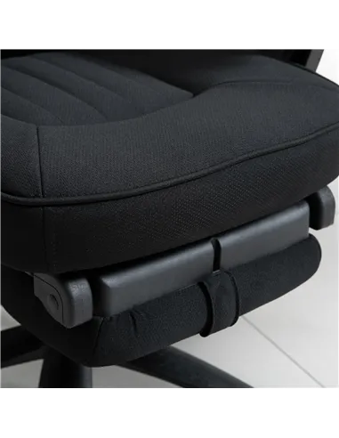 Vinsetto Office Chair with Footrest,High Back Swivel Desk Chair with Adjustable Height and Headrest for Home Office, Black