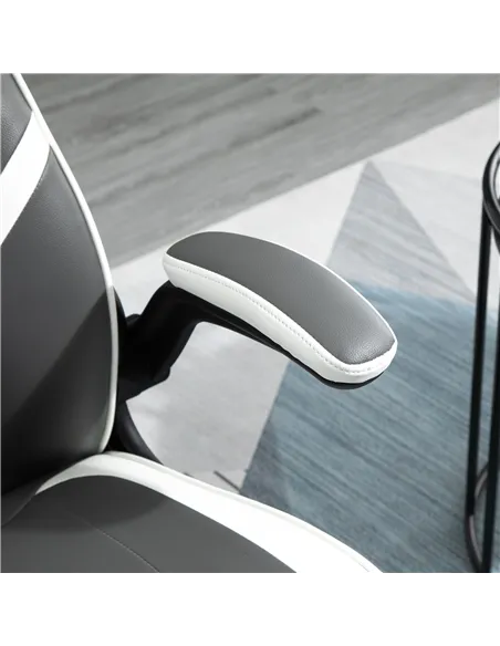 Vinsetto Gaming Chair Ergonomic Computer Chair with Adjustable Height Pedestal Base, Home Office Desk Chair PVC Leather Exclusiv