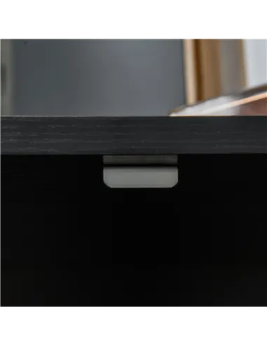 Vinsetto Two-Tier Locking Office Storage Cabinet - Black