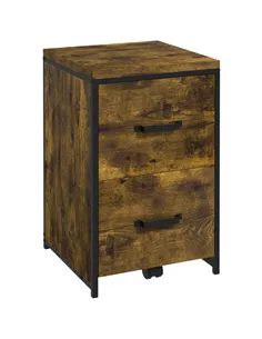 Vinsetto 2-Drawer file Cabinet, Industrial filing cabinets for Home, Hanging File Folders, Vertical Home Office Organizer for A4