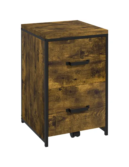 Vinsetto 2-Drawer file Cabinet, Industrial filing cabinets for Home, Hanging File Folders, Vertical Home Office Organizer for A4