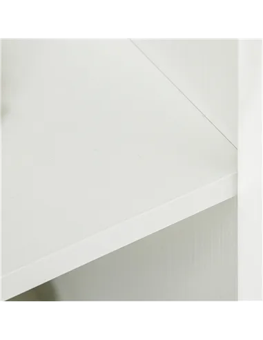 Vinsetto Two-Tier Locking Office Storage Cabinet - White