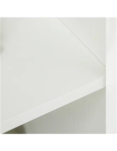 Vinsetto Two-Tier Locking Office Storage Cabinet - White