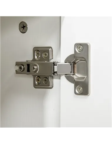 Vinsetto Two-Tier Locking Office Storage Cabinet - White