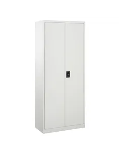 Vinsetto Cool Rolled Steel Tall Office Lockable Filing Cabinet 2 Doors 4 Internal Adjustable Shelves Bookcase Cabinet Storage Un
